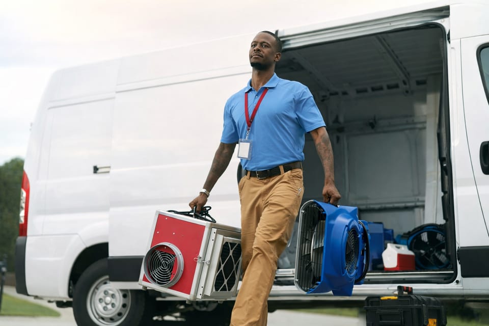 Emergency water extraction equipment and crew